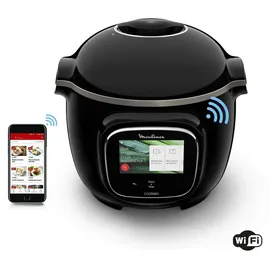 Moulinex Cookeo Touch Multicooker, intelligent, Hochdruck Touch Connect WiFi Schwarz