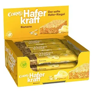 CORNY Haferkraft Banane Müsliriegel 12 Riegel