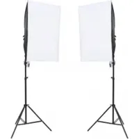 vidaXL Fotostudio-Set mit Beleuchtung, Hintergrund und Reflektor