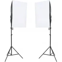 vidaXL Fotostudio-Set mit Beleuchtung, Hintergrund und Reflektor