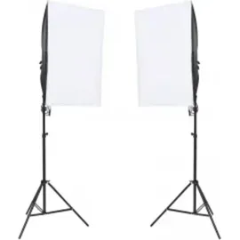 vidaXL Fotostudio-Set mit Beleuchtung, Hintergrund und Reflektor