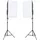 vidaXL Fotostudio-Set mit Beleuchtung, Hintergrund und Reflektor