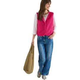 Cecil Weste in Wolloptik pink XXL