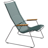 HOUE CLICK Relaxsessel Lounge chair Bambusarmlehnen Stahlgestell Pine green