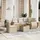 vidaXL Garten-Lounge-Set 6-tlg. beige