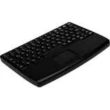 Active Key kompakte Industrie-Tastatur mit Touchpad, schwarz, USB, DE (AK-4450-GU-B/GE)