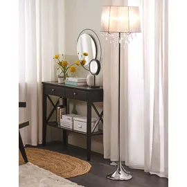 Beliani Stehlampe hellgrau