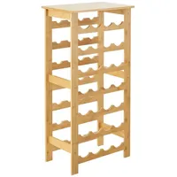 [en.casa] Weinregal 94 x 47 x 29 cm Natur