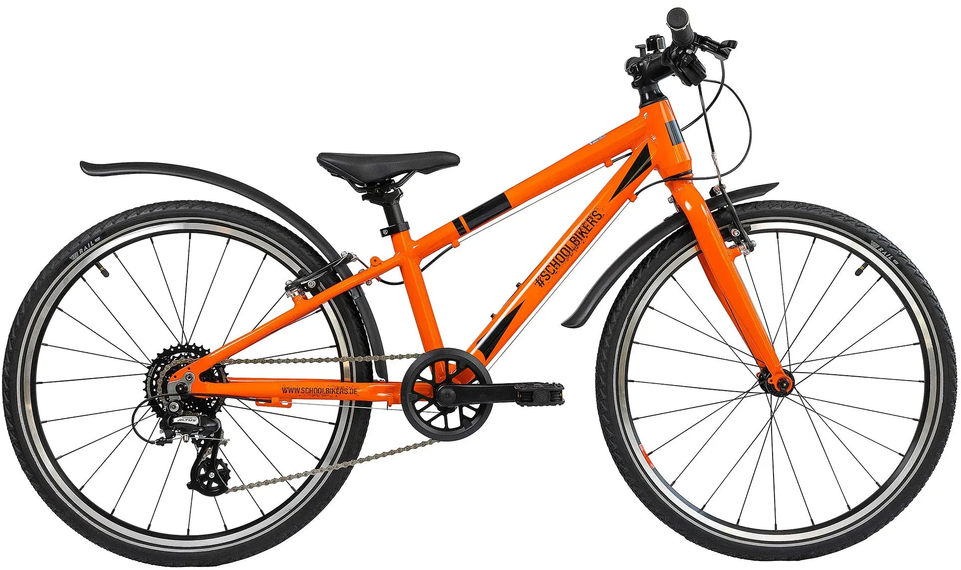 Kinderfahrrad - Schoolbikers 24 Zoll 8-Gang | ab 8 Jahren - Orange