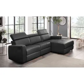 Home Affaire Ecksofa »Sentrano, L-Form,« 275 cm, man. o. elektr. Relaxfunktion und USB/Kopfverstellung grau