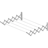 Cuncial — ausziehbarer Wandtrockner 100 cm | Hergestellt aus hochfestem Aluminium | Maße: 100 x 23 x 71 cm | Faltbarer Kleiderständer | Kleiderständer für drinnen und draußen
