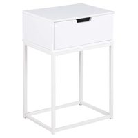 AC Design Furniture Mariela Nachttisch, MDF, weiß, L: 30 x W: 40 x H: 61.5 cm