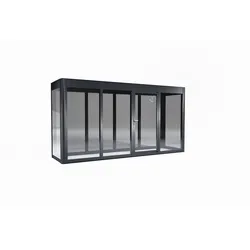SunElements Design Gewächshaus SunGarden Modern mit Photovoltaik-Option Modern 4.1 anthrazit-metallic, Wand/Dach: 6mm Acrylglas