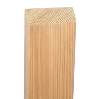 Zaunlatte Natura 2 x 9,5 x 80 cm – Zaunbretter aus sibirischer Lärche, naturbelassen – angeschrägte Holzlatte – Zaunbretter für Gartenzaun