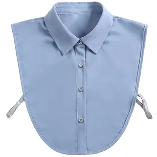 LoudSung Fake Collar Abnehmbare Bluse Falscher Kragen Halbes Hemd Klassisch gestaltetes Top Elegant für Frauen Mädchen - 16