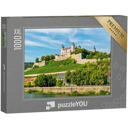 puzzleYOU Puzzle Puzzle 1000 Teile XXL „Die Festung Marienberg in Würzburg“, 1000 Puzzleteile, puzzleYOU-Kollektionen Burgen