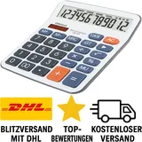 OSALO Taschenrechner Große Tasten Grosse Display Solar 12-Stelliger Tischrechner Bürorechner für Senioren(OS-5M)