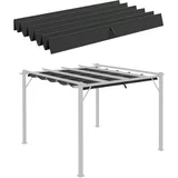 Outsunny Ersatzdach für Pergola, 2,5 x 255B cm - Dunkelgrau