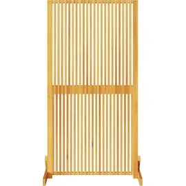 vidaXL Garten-Paravent 79,5 x 150 cm Braun Massivholz
