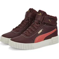 Puma Carina 2.0 Mid WTR Jr aubergine-salmon-puma team gold (02) 4.5