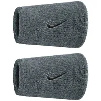 Nike 2er Pack NIKE Swoosh Classic Doublewide Schweißbänder 005 - coolgrey/black