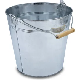 Spetebo Ascheeimer Metall 10 l Silber