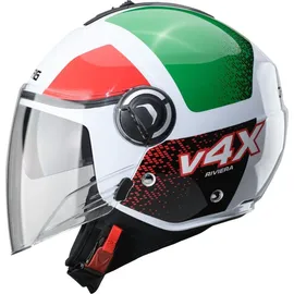 Caberg Riviera V4 X Alpha Weiß/Pink/Rot/Grün M