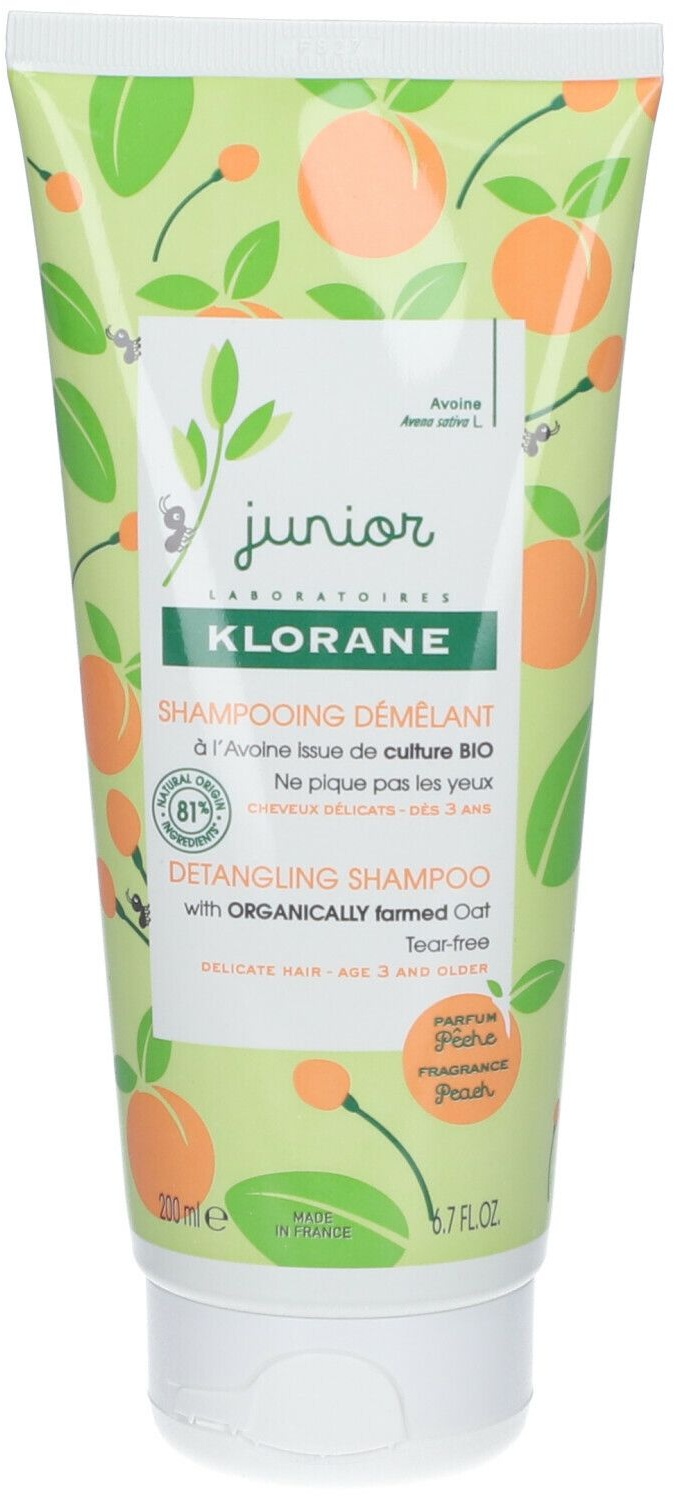 KLORANE Shampoing Démêlant - Parfum Pêche 200 ml shampooing
