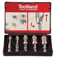 Toolland Schraubenausdreher-Set 5-tlg