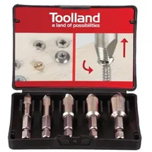 Toolland Schraubenausdreher-Set 5-tlg