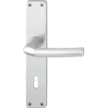 HOPPE Langschildgarnitur Birmingham 1117/202SP Alu. F1 PZ 72mm DIN L/R