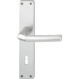 HOPPE Langschildgarnitur Birmingham 1117/202SP Alu. F1 PZ 72mm DIN L/R