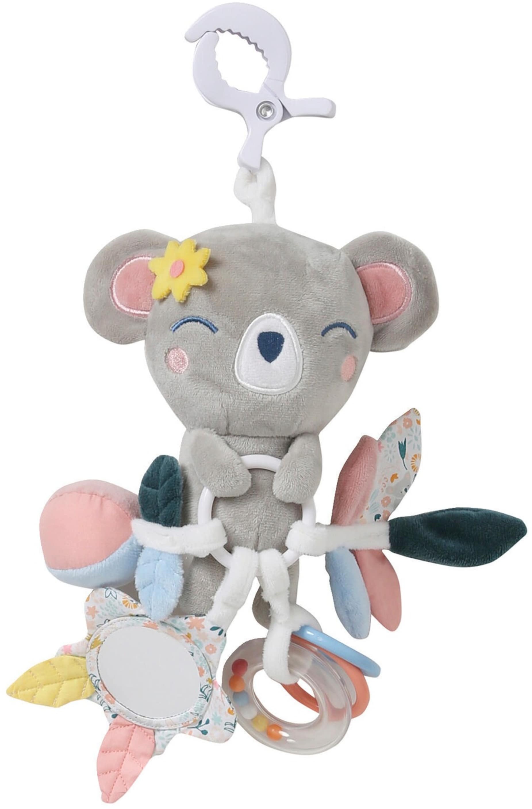 Vertbaudet Baby Lernspielzeug „Koala“ mit Clip, rosa