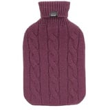 Fashy Wärmflasche Strickbezug aus Kaschmir burgund 2 L