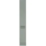 Mid.you Apothekerschrank Marseille, Grün, Metall, 3 Fächer, einzeln stellbar, 30x211x57 cm, Made in EU, Küchen, Küchenmöbel, Küchenschränke, Apothekerschränke