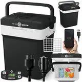 peme Kühlbox Auto Elektrisch für Camping Kühlschrank Elektrische Kühltruhe Groß Autokühlschrank Cool Box Cooler Gefrierbox mit Strom Steckdose Car Fridge Tiefkühlbox 12V 220 240 V 25,7L – Essential