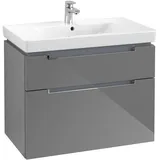 Villeroy & Boch Waschtischunterschrank 2 Auszüge 78,7 x 59 x 44,9 cm Grau