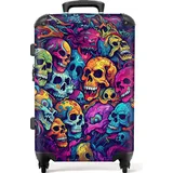 NoBoringSuitcases.com NoBoringSuitcases.com® Handgepäck, Hartschalenkoffer mit TSA Schloss, Trolley, Reisekoffer, Carry on, Rollkoffer, Klein oder Mittelgroß Mehrfarbig