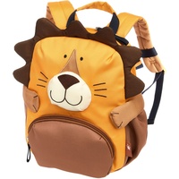 Sigikid 25254 Kinderrucksack Löwe, Kindergarten-Rucksack: robust, leicht, kindgerecht, für Kita, Krippe, Ausflüge, Freizeit, für Kinder von 2 - 5 Jahren, Gelb/Löwe 29x26x13 cm, 5,2 l