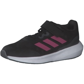 adidas RunFalcon 3.0 Elastic Lace Top Strap Shoes Sneaker, core Black/Pulse Magenta/Grey six, 38 EU