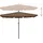 furnicato Sonnenschirm 210 x 140 cm Taupe