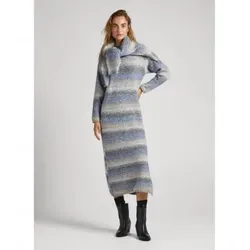 Pepe Jeans für Damen. PL953388 Edith Kleid blau (M), Lässig, Polyester, Langarm