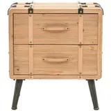 vidaXL Nachttisch Massiv Tannenholz 50 x 35 x 57 cm