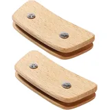 Ccykxa Hitzebeständige Topfgriffe Aus Holz, Universelle, Wärmeisolierende Abdeckungen Für Topfgriffe Mit 29–33 Cm Länge, 2er-set, Küchenzubehör