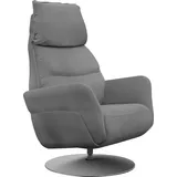 Relaxsessel ALINA "Thimo", grau (anthrazit xbo 9), B:84cm H:114cm T:86cm, Struktur fein XBO (100% Polyester), Sessel, Relaxsessel, in Größe S, Liegefläche 178 cm, verstellbar, optional mit Aufstehhilfe