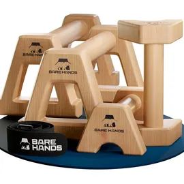 bare hands Liegestützgriffe Holz 0,14 m