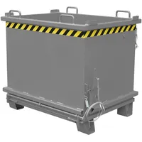 Bauer Südlohn Klappbodenbehälter SB 1500, lackiert, Mausgrau