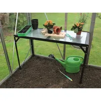 Vitavia Aluminium-Tisch mit Hohlkammerplatten - 1 Ebene-alu-natur
