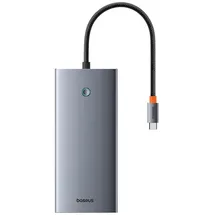 Baseus Hub Baseus PortalJoy USB-C to HDMI+DP+VGA+C+USB+PD+RJ45+SD/TF+3.5mm (gray)