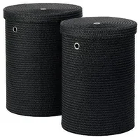 Kela Wäschesammler RIMOSSA schwarz (DH 38x50 cm) kela